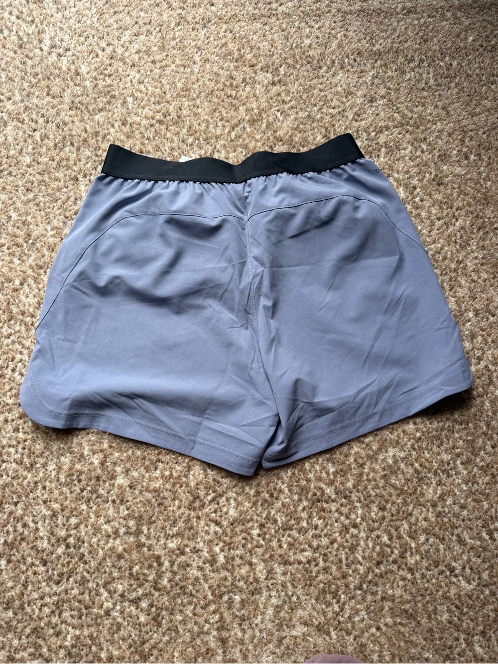 adidas Men's Athletic Shorts - Light Gray with Black Waistband
